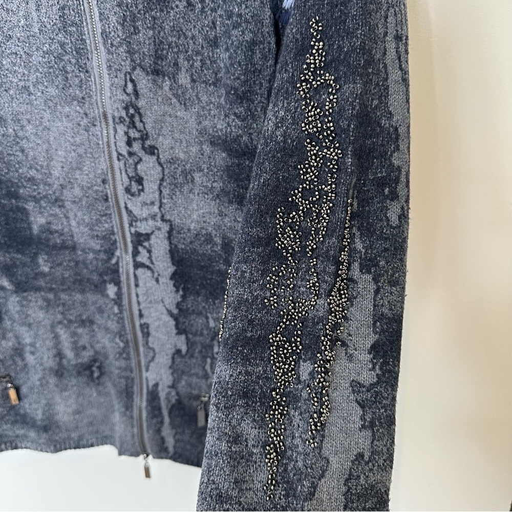 Monari Italia zip up long sleeve sweater jacket - Picture 7 of 14